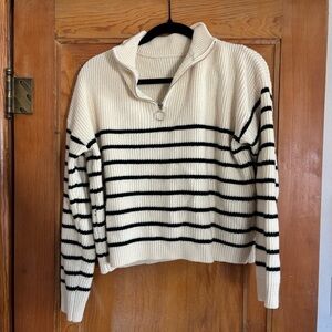 Striped Black and White Sweater